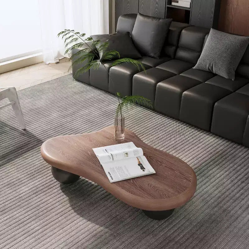 Table basse nuage moderne avec 3 pieds boule