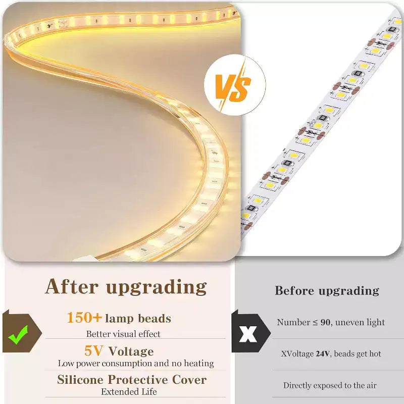 Cadre de lit flottant avec lumières LED intelligentes, tête de lit capitonnée en losange