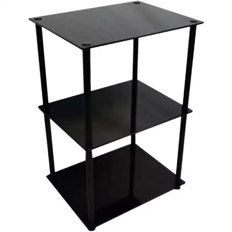 HomeStock Rectangle Glass Table Top End Table 1 -piece