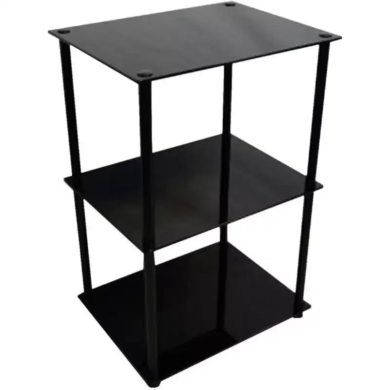 HomeStock Rectangle Glass Table Top End Table 1 -piece