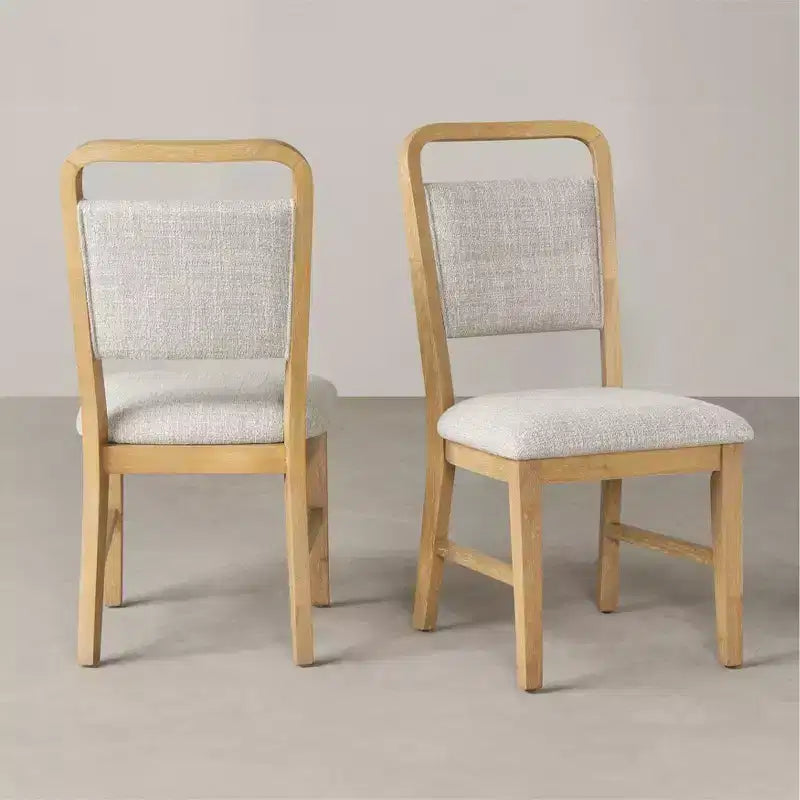 Roundhill Furniture Arden Solid Wood Frame Dining Chairs, Set of 2
