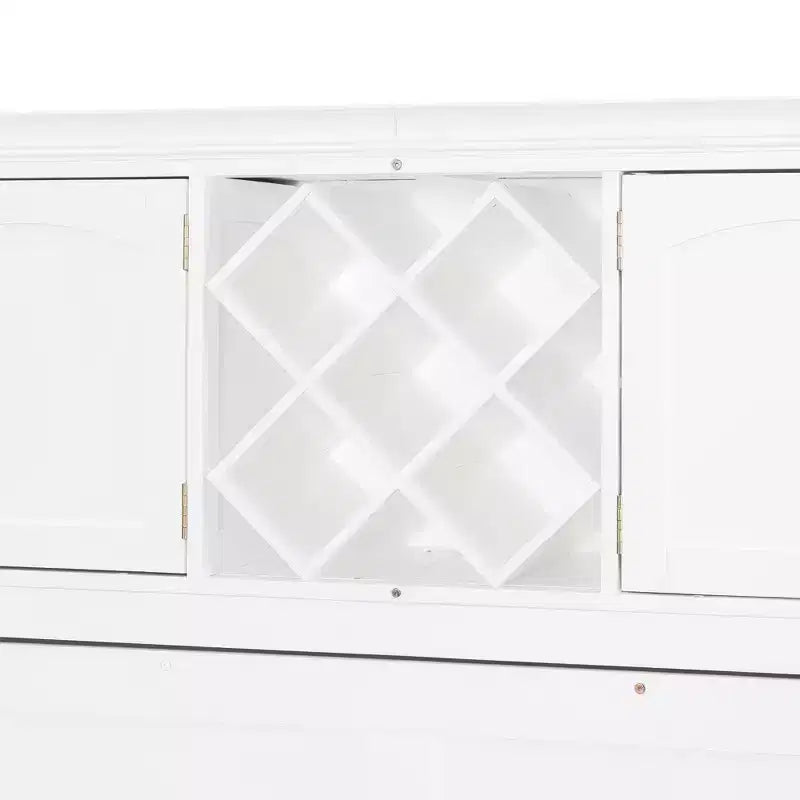 Luxystar Modern Queen Murphy Bed with 2 Cabinets for Living Room or Apartment