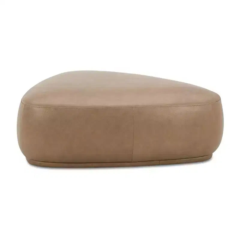 Pouf cocktail triangulaire arrondi de 44 pouces