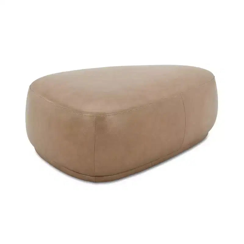 Pouf cocktail triangulaire arrondi de 44 pouces