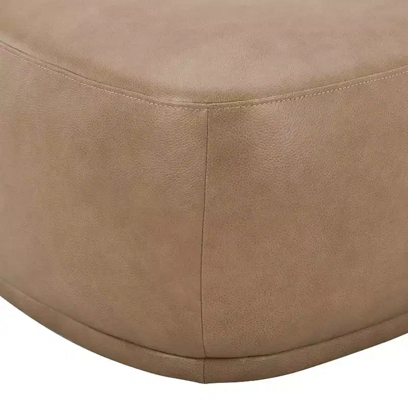 Pouf cocktail triangulaire arrondi de 44 pouces
