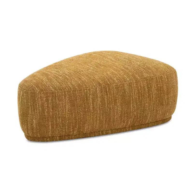 Pouf cocktail triangulaire arrondi de 44 pouces