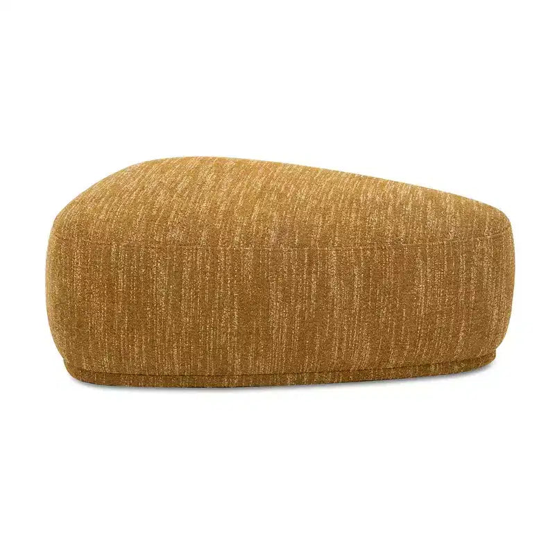 Pouf cocktail triangulaire arrondi de 44 pouces