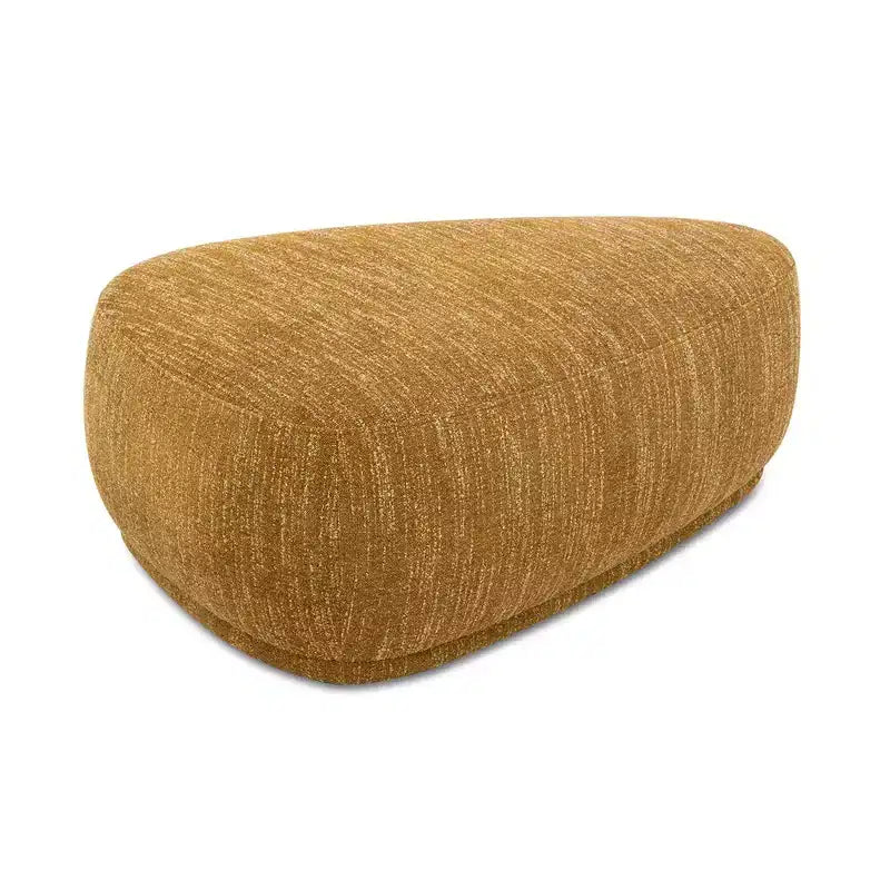 Pouf cocktail triangulaire arrondi de 44 pouces